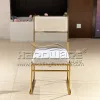 White Frame Velvet Chair