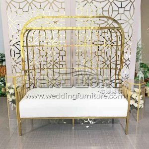 Leather wedding sofa