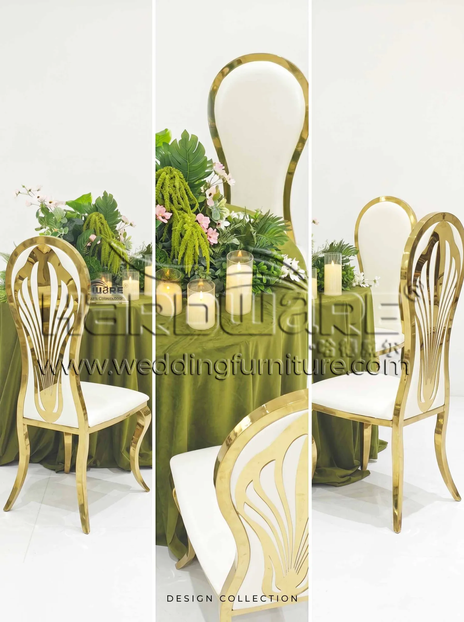 Plate Stainless Steel Wedding Chair