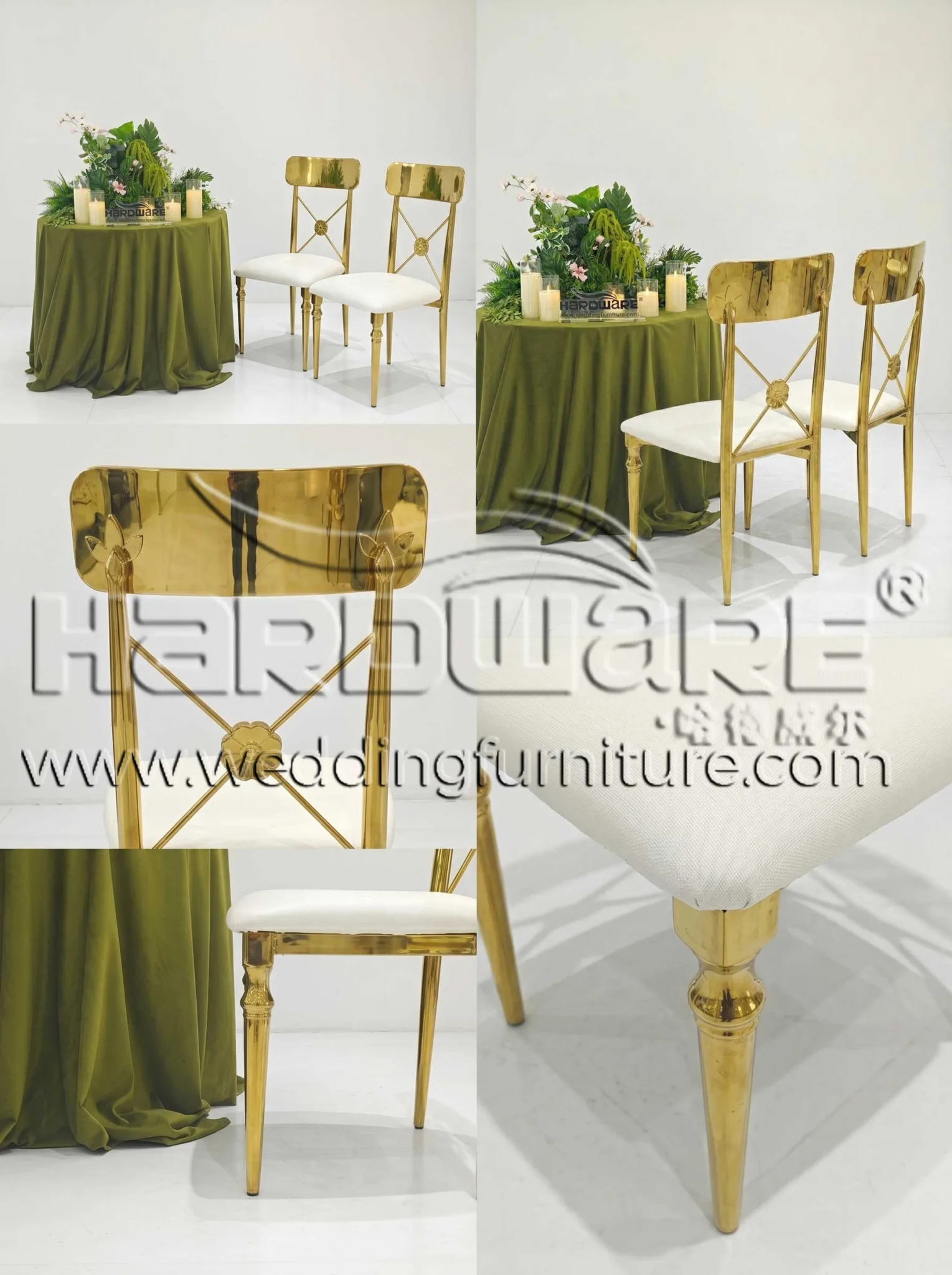 Stainless Steel Rococo Chair