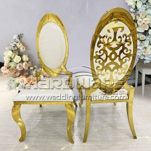 Stackable Golden Wedding Chairs