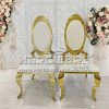 Stackable Golden Wedding Chairs