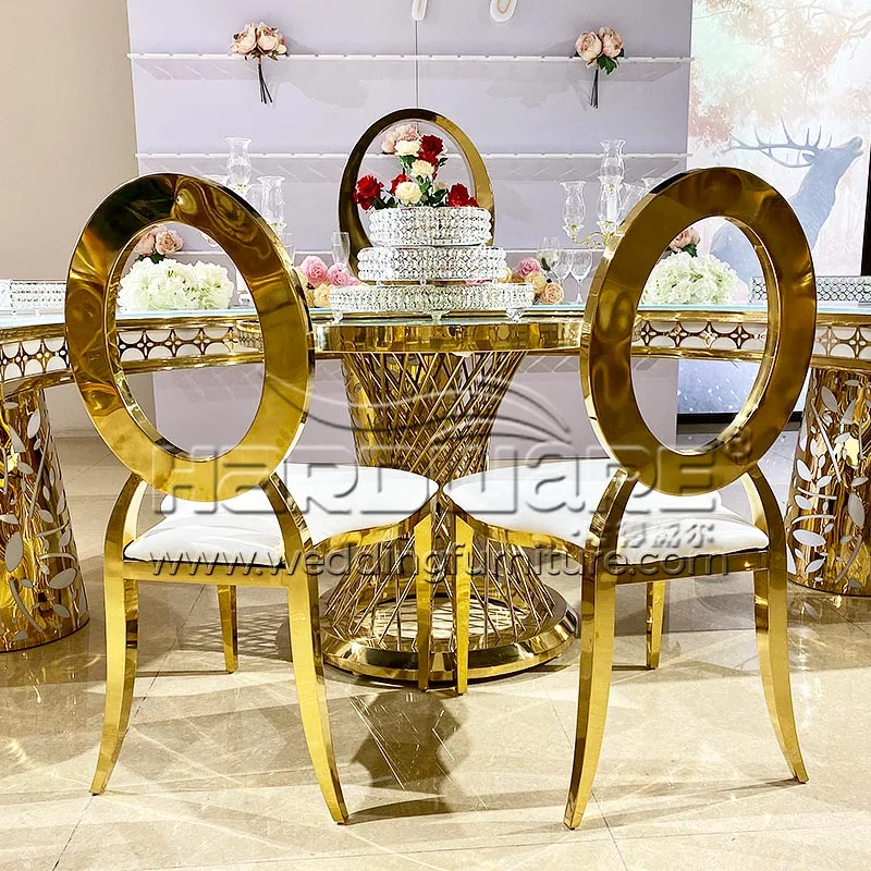 Gold Stackable Wedding Chair