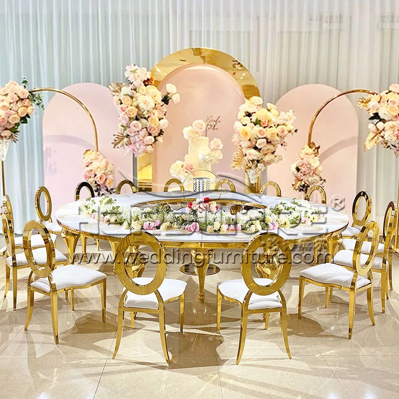 Gold Stackable Wedding Chair