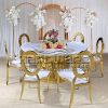 Gold Stackable Wedding Chair