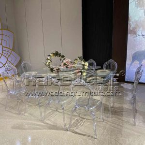 Clear Crystal Acrylic Wedding Table