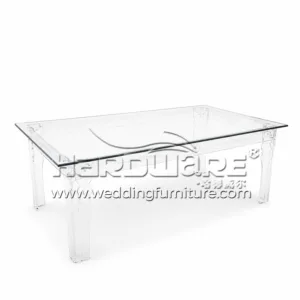 Clear Crystal Acrylic Wedding Table