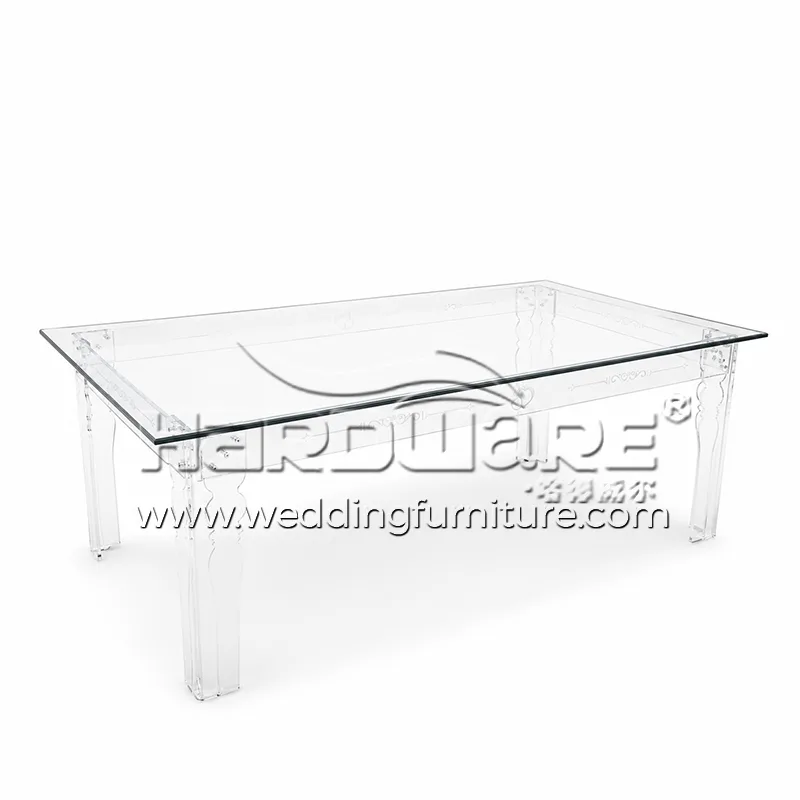 Clear Crystal Acrylic Wedding Table