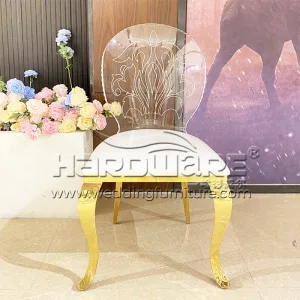 Clear Acrylic Back Chair