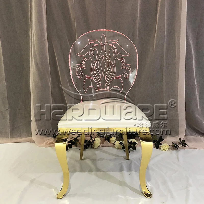 Clear Acrylic Back Chair