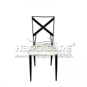 Cross Back Stackable Restaurant Chair