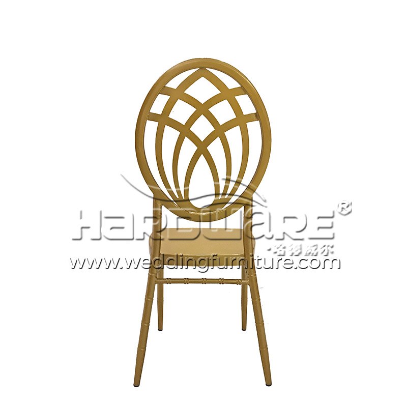 Golden Metal Stacking Banquet Chair