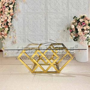 Glass Wedding Event Tables