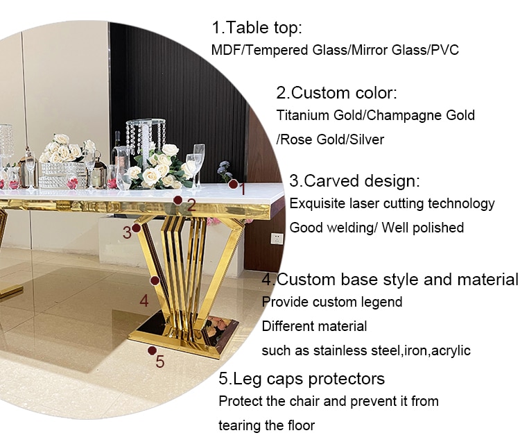 MDF Luxury Wedding Table