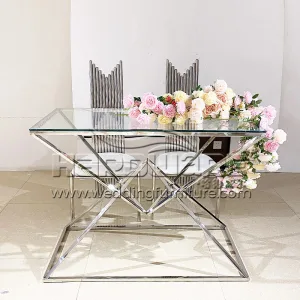 Silver Stainless Steel Cake Table