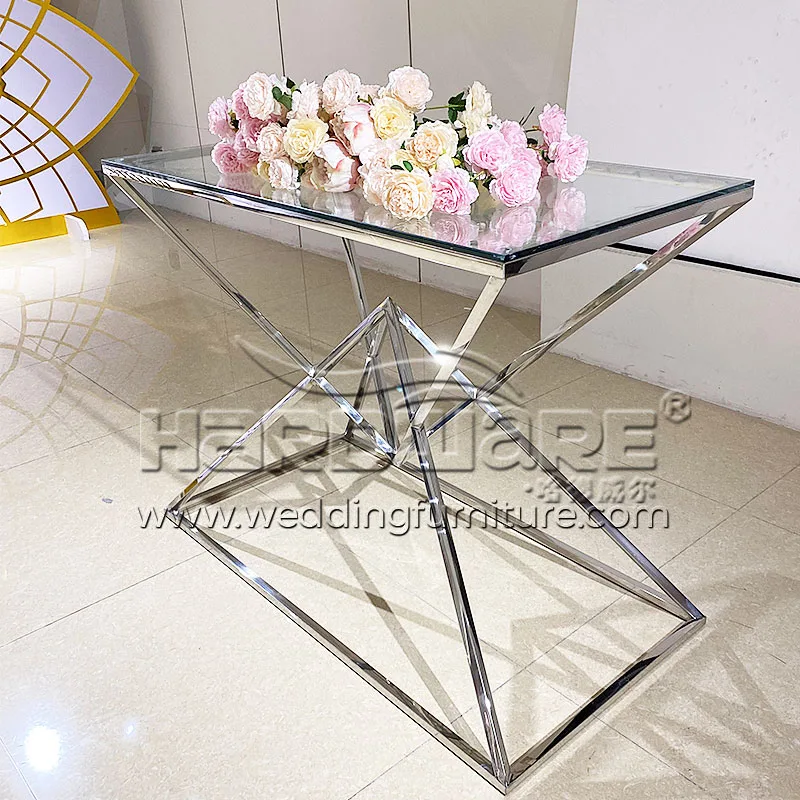 Silver Stainless Steel Cake Table