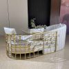 Green Velvet Sofa Luxury Style Modern Design - Image 5