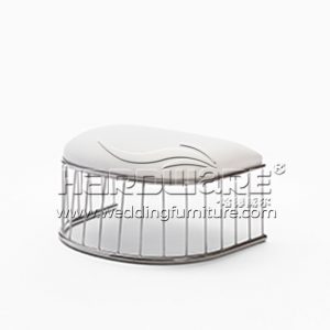 Modern Metal Frame Whisper Ottoman