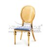Gold Frame Black Velvet Chairs Wedding - Image 7
