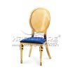 Gold Frame Black Velvet Chairs Wedding - Image 6