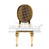 Gold Frame Black Velvet Chairs Wedding - Image 4