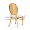 Gold Frame Black Velvet Chairs Wedding - Image 3