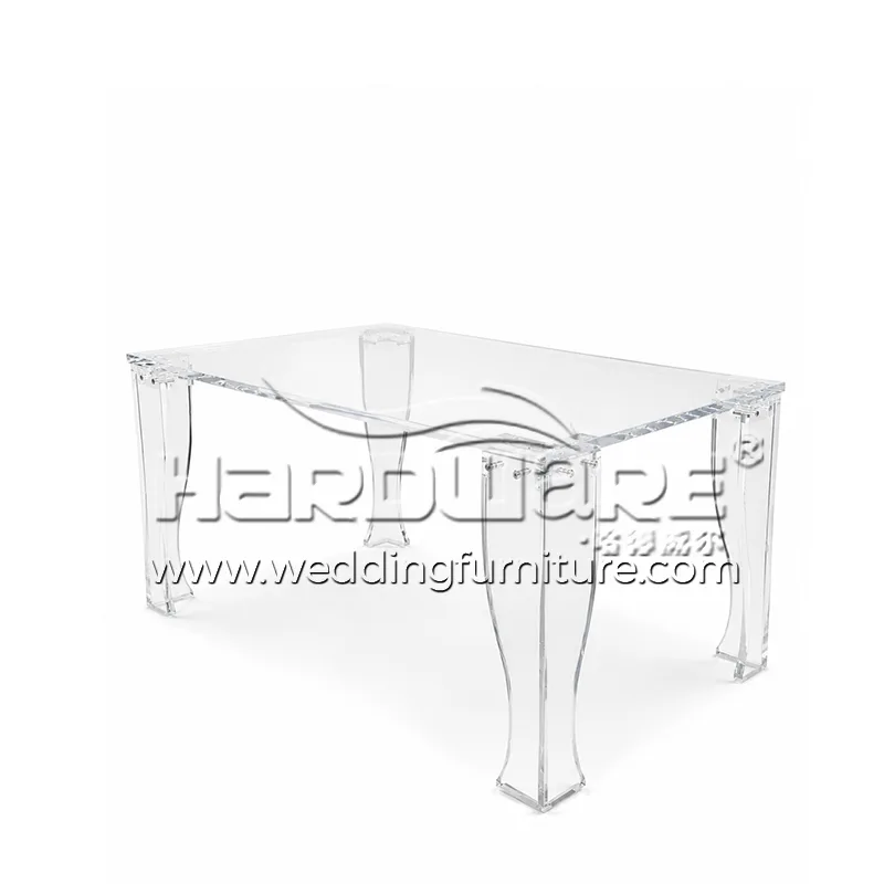 Rectangle Transparent Acrylic Wedding Table