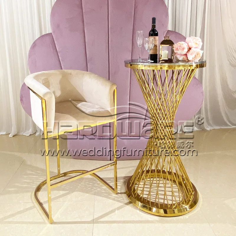 Dark Grey Velvet Bar Stool