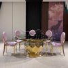 Mirror Glass Round Table