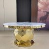 Mirror Glass Round Table