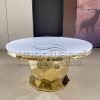 Mirror Glass Round Table