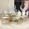 X Leg Velvet Dinner Chair