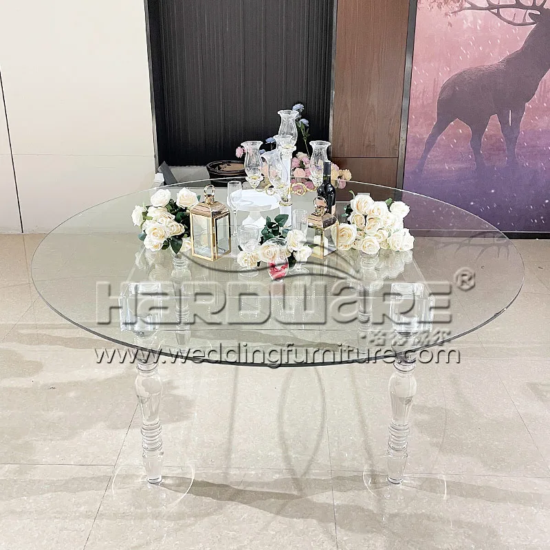 Clear Acrylic Legs Wedding Table