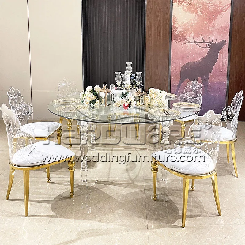 Clear Acrylic Legs Wedding Table