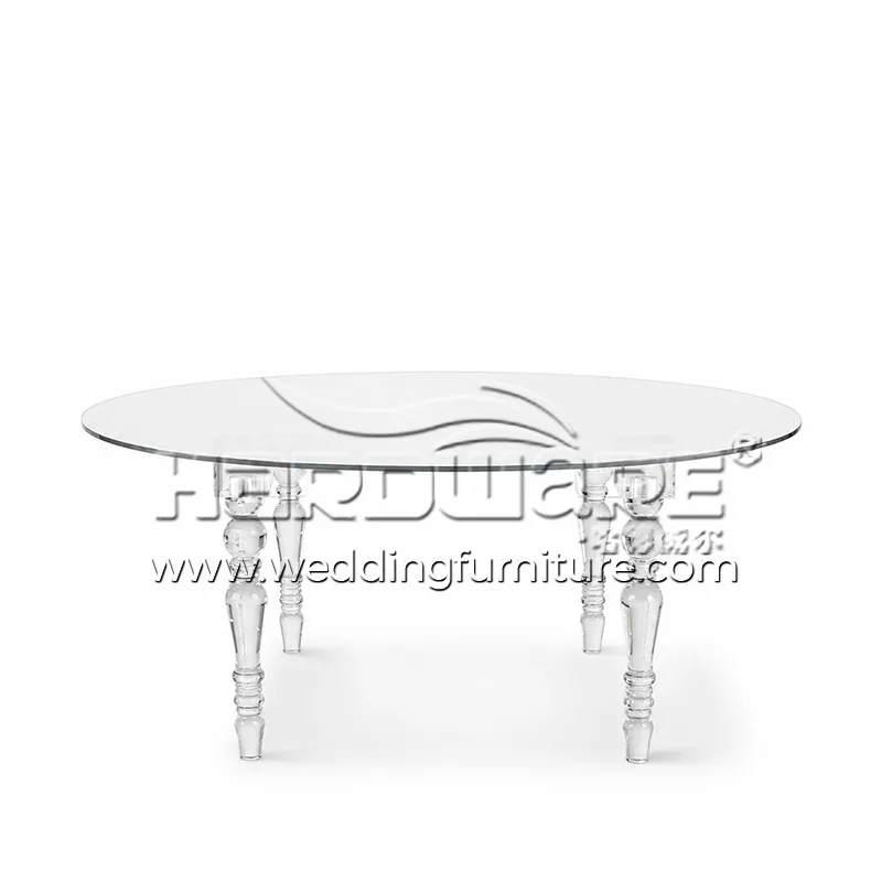 Clear Acrylic Legs Wedding Table
