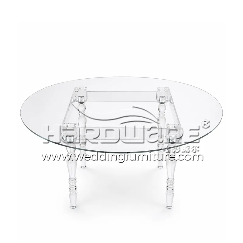 Clear Acrylic Legs Wedding Table