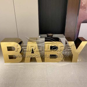 Stainless Steel Baby Letters