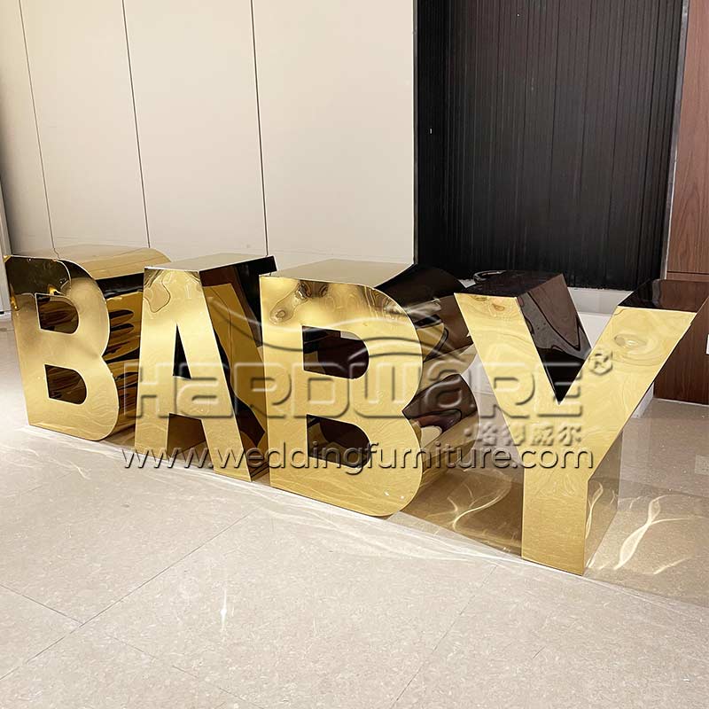 Stainless Steel Baby Letters