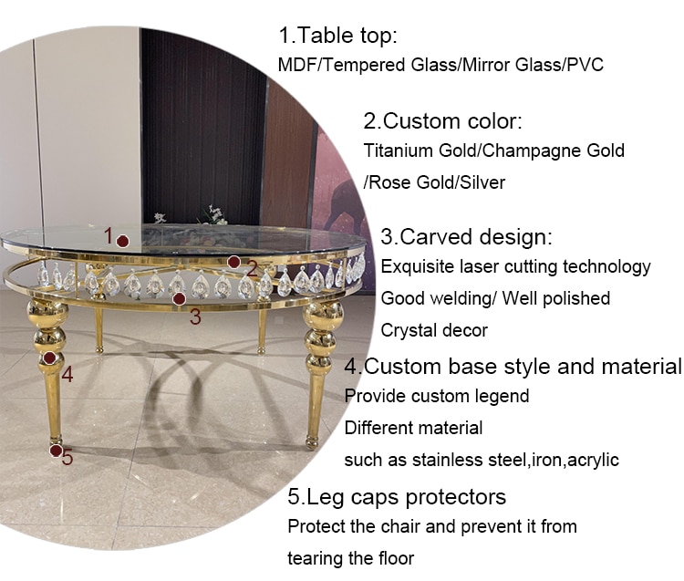 Wedding Table with Crystal