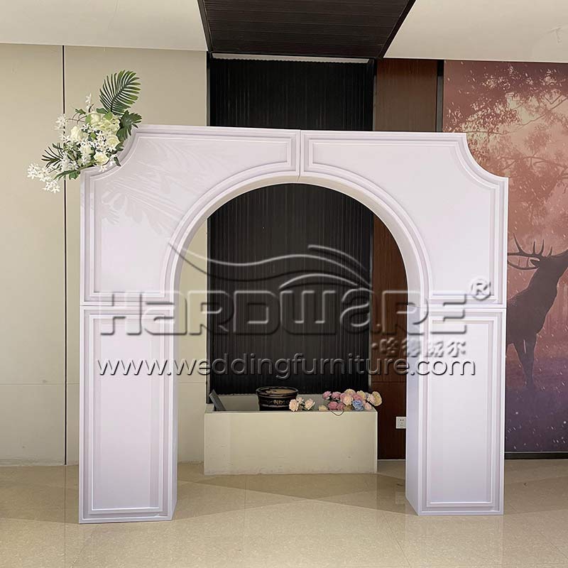 Large White Backdrop Arch