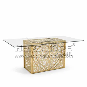 Rose Gold Wedding Table with LED