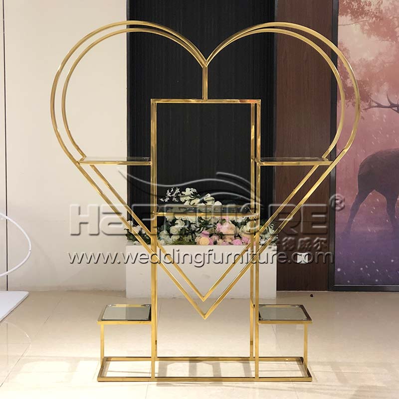 Romantic Heart Shape Bar Wine Shelf