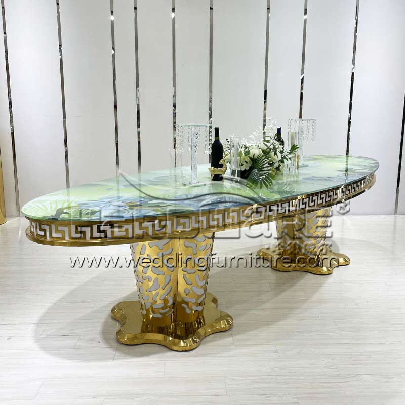 Stainless Steel Table with LED