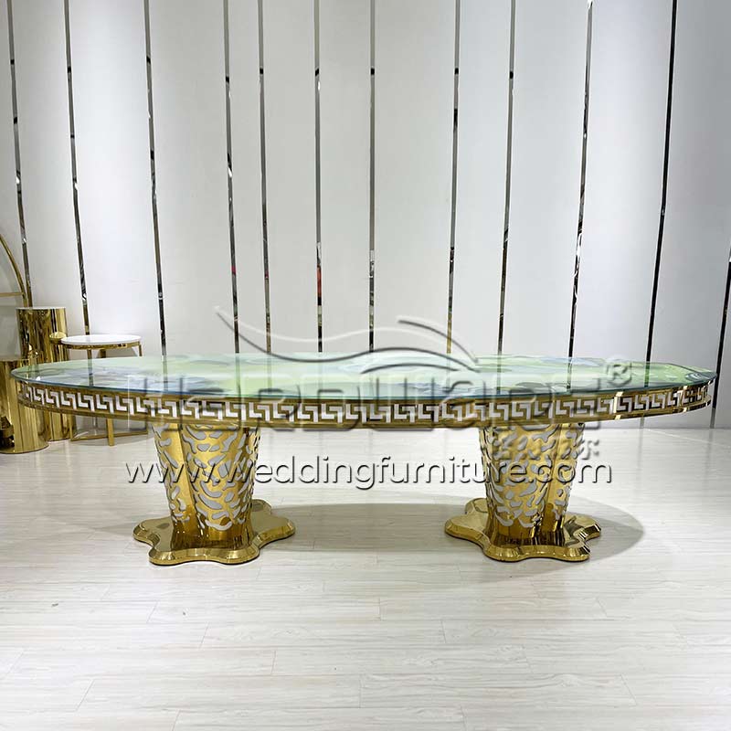 Stainless Steel Table with LED