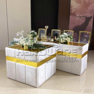 Rectangle Velvet Wedding Table Set