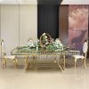 Gold Wedding Table with Crystal