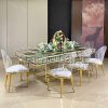 Gold Wedding Table with Crystal