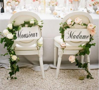 Bride And Groom Chair Ideas