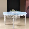 Glass top tables for weddings