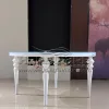 Glass top tables for weddings